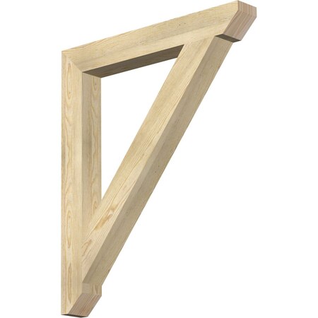 Ekena Millwork Traditional Slat Rough Sawn Bracket, Douglas Fir, 4"W x 32"D x 38"H BKT04X32X38TRA06RDF